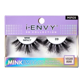 i-Envy False Lashes 3D Mink-Like Plush Impact Natural to Dramatic Vegan Eyelashes