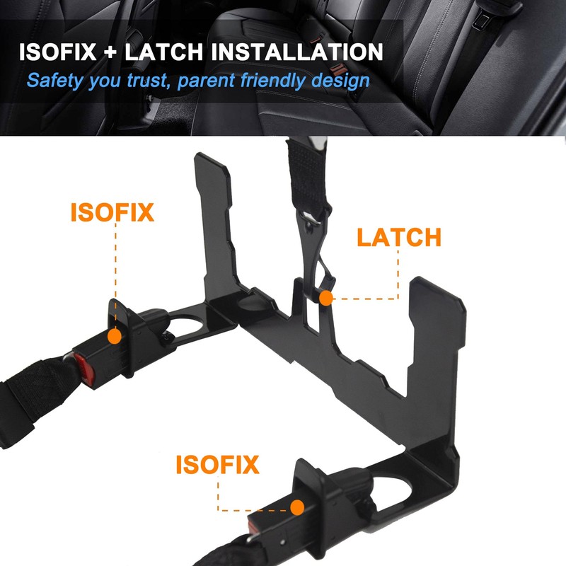 HOZHEM Car ISOFIX Mount Bracket Child Safety Seat Mount Bracket