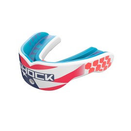 Shock Doctor Sports Mouth Guard, Convertable Helmet Strap Included, Football, Basketball, Lacrosse, Hockey & More