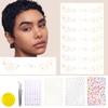 11Sheets Glitter Freckles Face Tattoo - Gold Sparkle Freckles Face