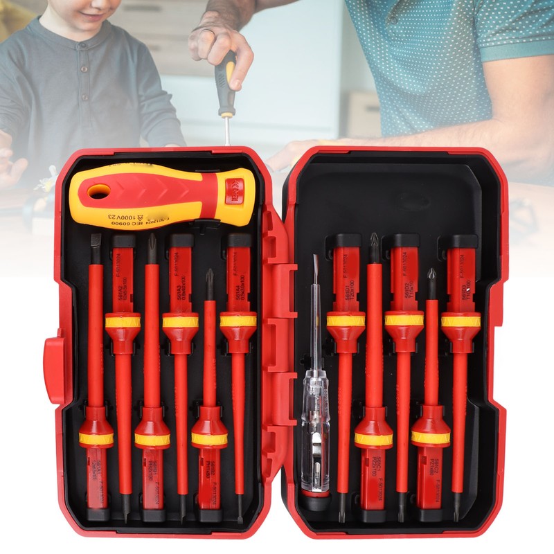Premium Insulated Screwdrivers Set Insulated Professional Electricians Slotted Crossed Screwdriver