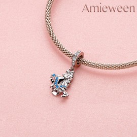 Amieween - Colgante de plata de ley 925 con colgante de anillo de amor infinito, para mujer, regalo de cumpleaños para el día de San Valentín, familia y amigos, Plata de ley, Circonita cúbica