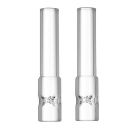 Mouthpiece for Arizer Solo 3, Air 2 Max - Short 70mm, High Airflow, Extra Thick Glass by The Vapetrix (Pack of 2)