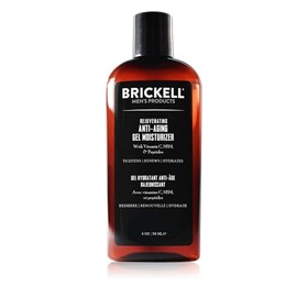Brickell Men's Products Brickell Men's Rejuvenating Anti-Aging Gel Moisturizer For Men, Natural and Organic, Fast Absorbing Moisturizer Reduces Fine L