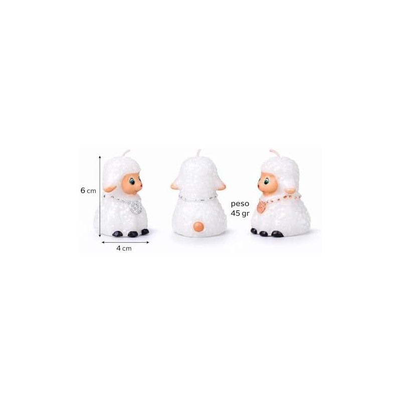 Velas Decorativas con Forma de Borrego Pack de 12, Aroma