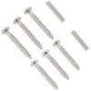 WAKAI Ruspart F-313 No Plug Screws, Stainless Steel, 4X32