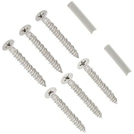 WAKAI Ruspart F-313 No Plug Screws, Stainless Steel, 4X32