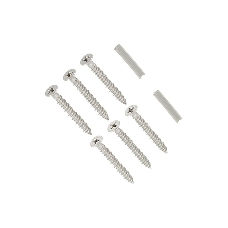 WAKAI Ruspart F-313 No Plug Screws, Stainless Steel, 4X32