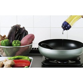 Takeya Chemical Industry PULU Healthy Oil Bottle, Clear Blue, S, 7.8 fl oz (200 ml)