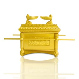 Will Art Museum Ark of The Covenant Model The Ark of The Covenant Replica Gold Resin Statue with Contents Jewish Testimony Judaica Israel Tabletop Decor Ark of The Covenant Replica Statue