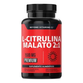 L- Citrulina Malato 2:1 | 1500mg De L - Citrulina Malato Puro Pre Entreno| L - Citrulline Malate |Oxido Nítrico - Tecnología De Cápsulas Veganas Pre W