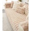 XSlive Soft Warm Faux Fur Couch Sofa Cover Thick Shaggy