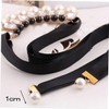 COHEALI Elegant Black Ribbon Necklace for Women Big Imitation Acrylic