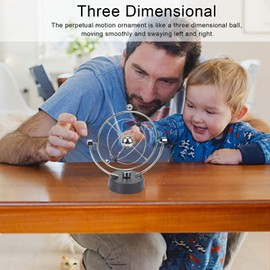 ZJchao Bola Oscilante de Movimiento Perpetuo, Solar Electrónico de Asteroide de Arte Cinético órbita de Energía Oscilante Magnética, Adorno de Escritorio de Oficina