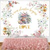 Wildflower Bridal Shower Backdrop, A New Chapter Begins Banner 7x5ft