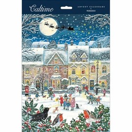 Christmas Carols in the Village Portrait Traditional Advent Calendar, Gift