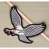Eagle Grey Bird Sew-On / Iron-On Patch Biker Patch Size