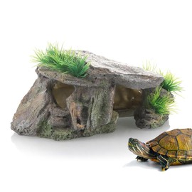 ESJNNK Aquarium Shelter Cave Decoration Cave Rock Reptile Tropical Fish Reptile Turtle Bearded Dragon Lizard Snake etc Amphibian Avian Ornament Resin For Aquarium Rearing Back Dry