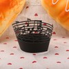 50Pcs Cupcake Papper Wrapper Musical Notes Hollow Out Wedding Birthday