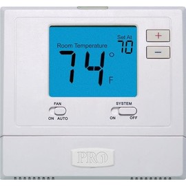 PRO1 IAQ T771 Heat or Cool Only Electronic Thermostat, White