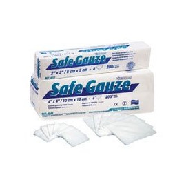 Medicom 4522-5 SafeGauze Non-Woven Sponge 2"x2" 4ply 5000/Ca