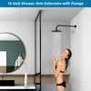 Hibbent 16 Inch All Metal Shower Extension Arm, Extra Long