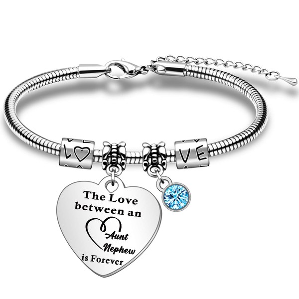 SMARGO Auntie Bracelet from Nephew Gifts for Aunty Birthday Christmas