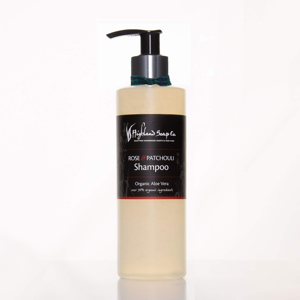 The Highland Soap Company Rose & Patchouli Aloe Vera Shampoo