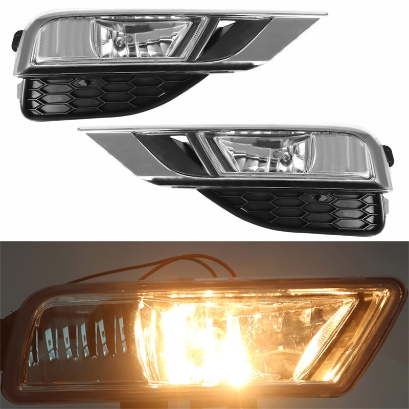 SEBLAFF 2-Pack Clear Lens Front Bumper Driving Fog Light Assembly