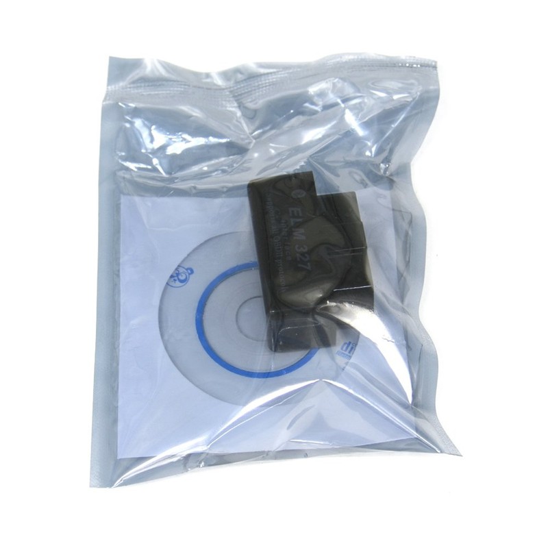zmart ELM327 黒 OBD2 Bluetooth Android ドングル ダブル PCB V1.5