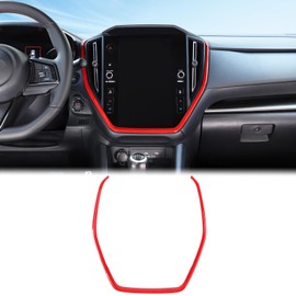 Aunginsy Center Console Navigation Panel Trim Cover Compatible with Subaru Crosstrek/WRX 2022-2025 Car Central Control Navigation Screen Panel Dashboard A/C Air Vents Frame ABS Interior Accessories