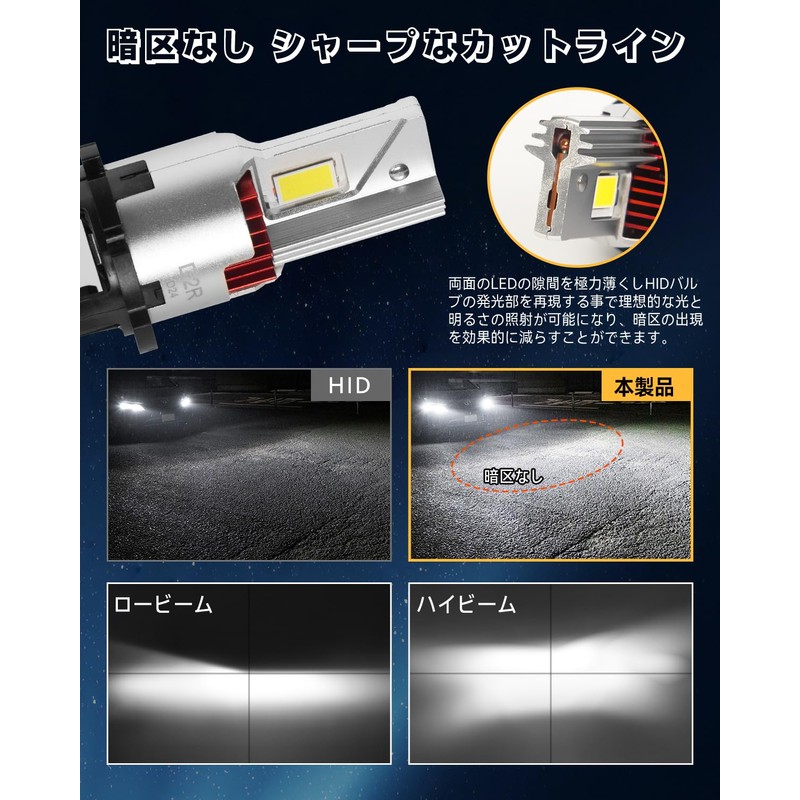 BORDAN d2r LED Pong Mount, Vehicle Inspection Compatible, Explosive Light