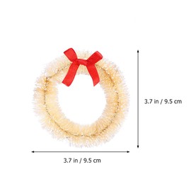 Cabilock 10pcs Small Wreath Small Christmas Wreath Mini Christmas Wreaths for Crafts Mini Wreath Christmas Hanging Wreath Christmas Tree Wreath Mini Tree Wreath Christmas Wreath Decorations
