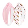 Lanmerry Easter Headbands for Women Girls Rabbit Ears Knotted Headbands