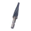 Spiral Grooved Step Drill Bit 4mm to 12mm Step 1/4in