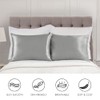Fittia Satin Pillowcase 2 Pack, Silk Satin Pillow Cases for