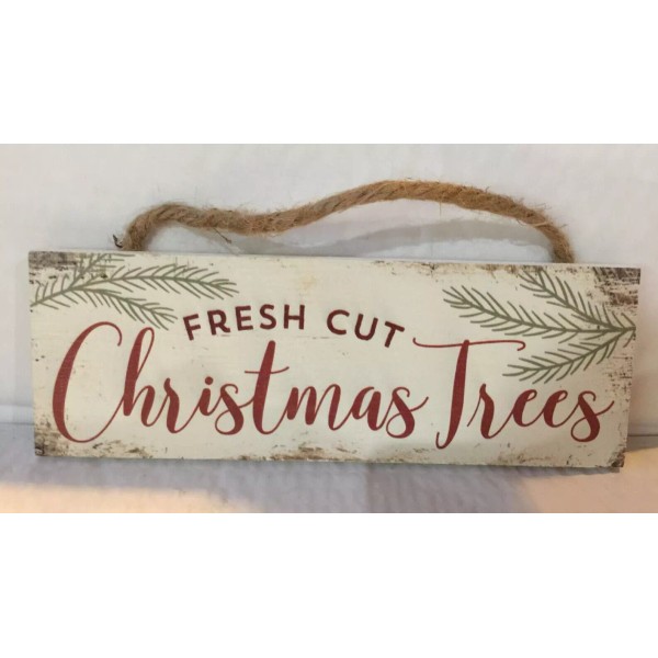 P. Graham Dunn "Fresh Cut Christmas Trees", Handcrafted, Rough Cut