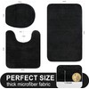 Baahrnom Bathroom Rugs Sets 3 Piece with Adjustable Toilet Seat