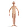 Bloch girls Pranay adjustable strap camisole leotard, Sand, Size 8-10