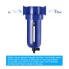 Compressed Air Filter Manual Drain Zinc Alloy Stainless Steel High