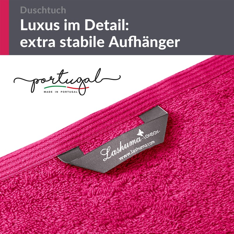 Lashuma Terry Towelling Bath Towel Set 70 x 140 cm
