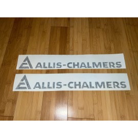 AC Allis Chalmers Decal 18” Long (set Of 2) Black Stickers Replacement Tractor