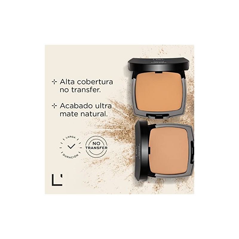 L'BEL - Polvos Compactos Control Brillo Forever Ultra Matte 9g