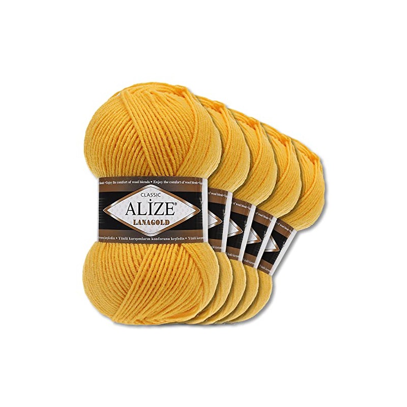 Alize 5 x 100 g Lanagold Wool | 53 Selection