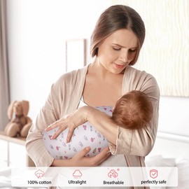 ZONEY Breathable Baby Swaddle Sleep Sack with Hat Set for 0-3 months,3 Pack Soft Cotton Newborn Wearable Swaddle Wrap, Baby Essentials for Newborn Girls & Boys (Multicolor-2, 3 Pack)