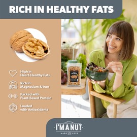 Premium Raw Walnut Halves & Pieces 16oz (1 lb) - 100% Natural, No-PPO, Non-GMO, Batch-Tested Gluten & Peanut Free, Kosher, Small Batch Quality