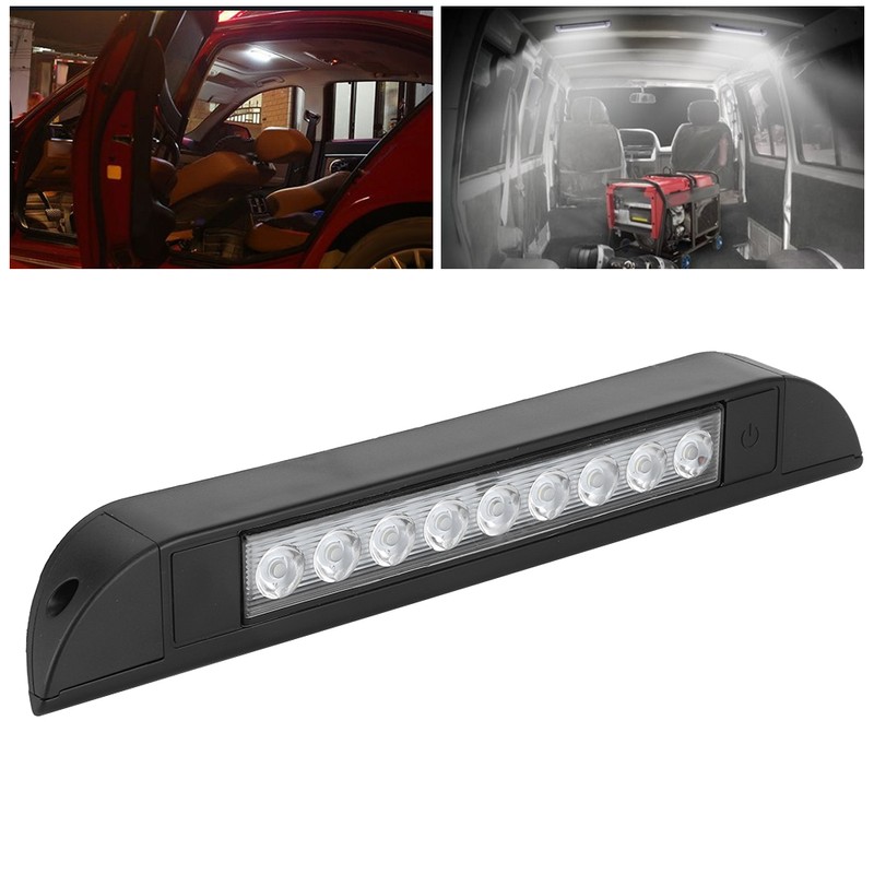 LED Car Interior Strip Bar Light 9 LED Lamp Beads