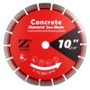 ZORUNNA 10 Inch Diamond Concrete Saw Blade, 1/4" Segment Width