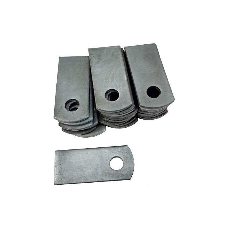 Steel Weld Tab, 1" W, 2-3/8" H 3/8" Hole, 1/8"