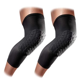 2X Knee Leg Long Sleeve Protector Support Brace Honeycomb Pad Basketball Crashproof #L